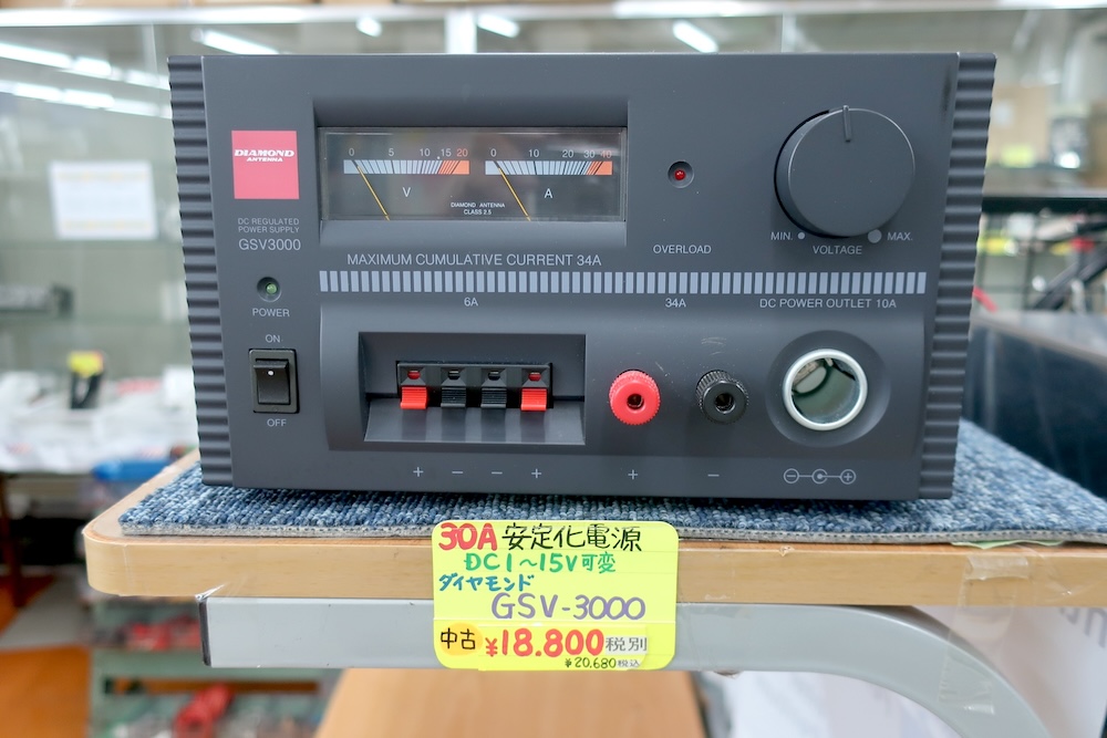 第一電波工業 安定化電源 GSV-3000 【あいちゃん専用】 中古品]【GSV-3000】第一電波工業 - 周辺機器, 安定化電源 | 東名電子